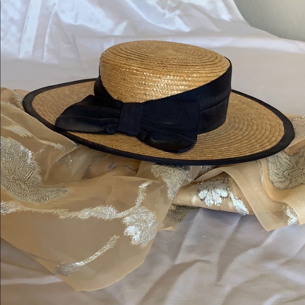 Vintage Laura Ashley Straw Hat